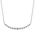 Diamond Curved Bar Collar Necklace