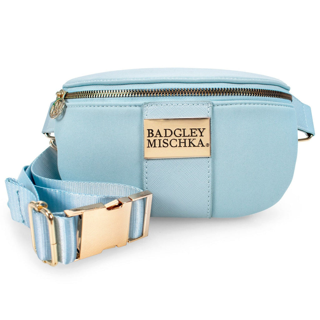 Sage Scuba and Vegan Leather Belt Bag