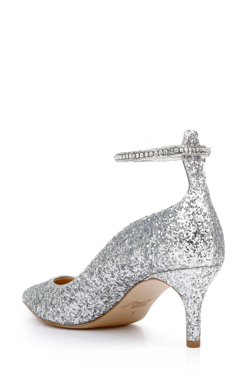 Jamila Ankle Strap Kitten Heel
