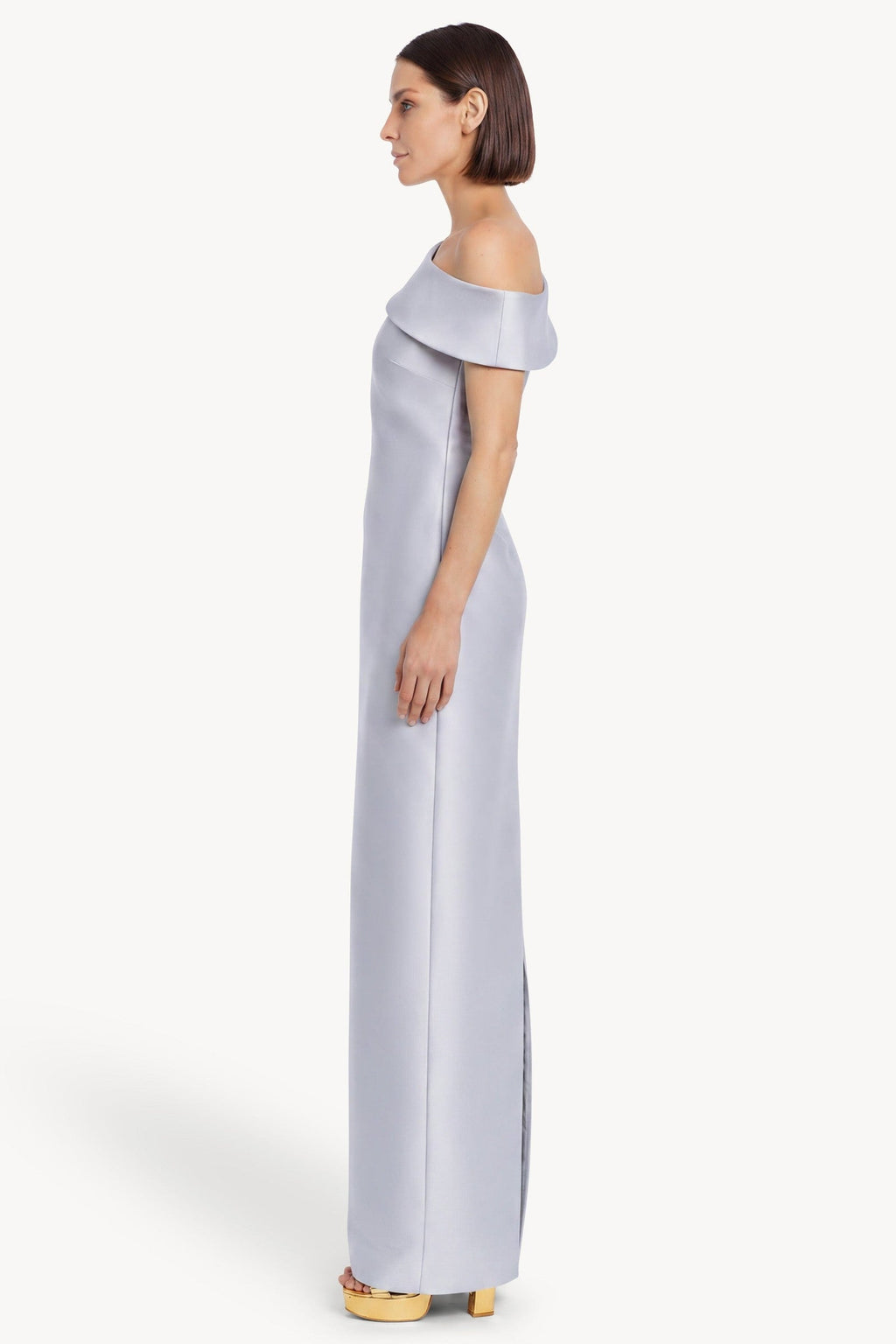 One-Shoulder Column Gown