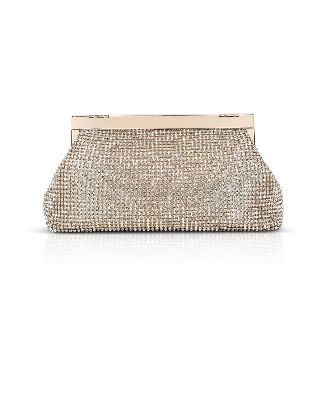 Ivy Asymmetrical Crystal Pouch Clutch