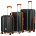 Mia 3 Piece Expandable Retro Luggage Set