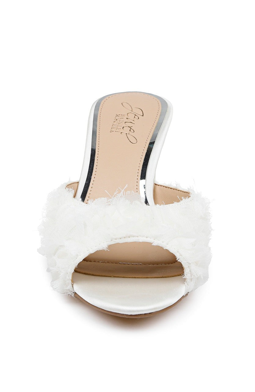 Scarlet Kitten Heel Mule Sandals
