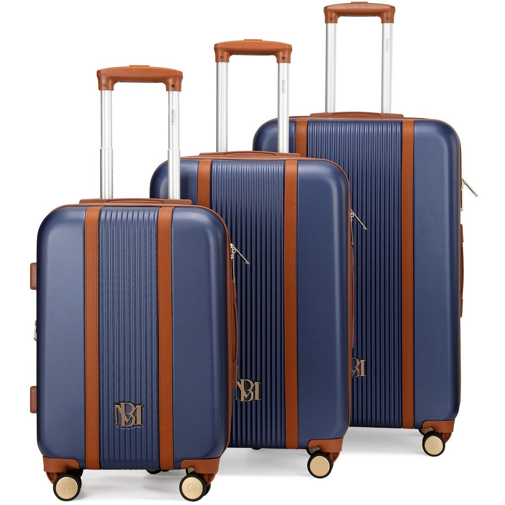 Mia 3 Piece Expandable Retro Luggage Set