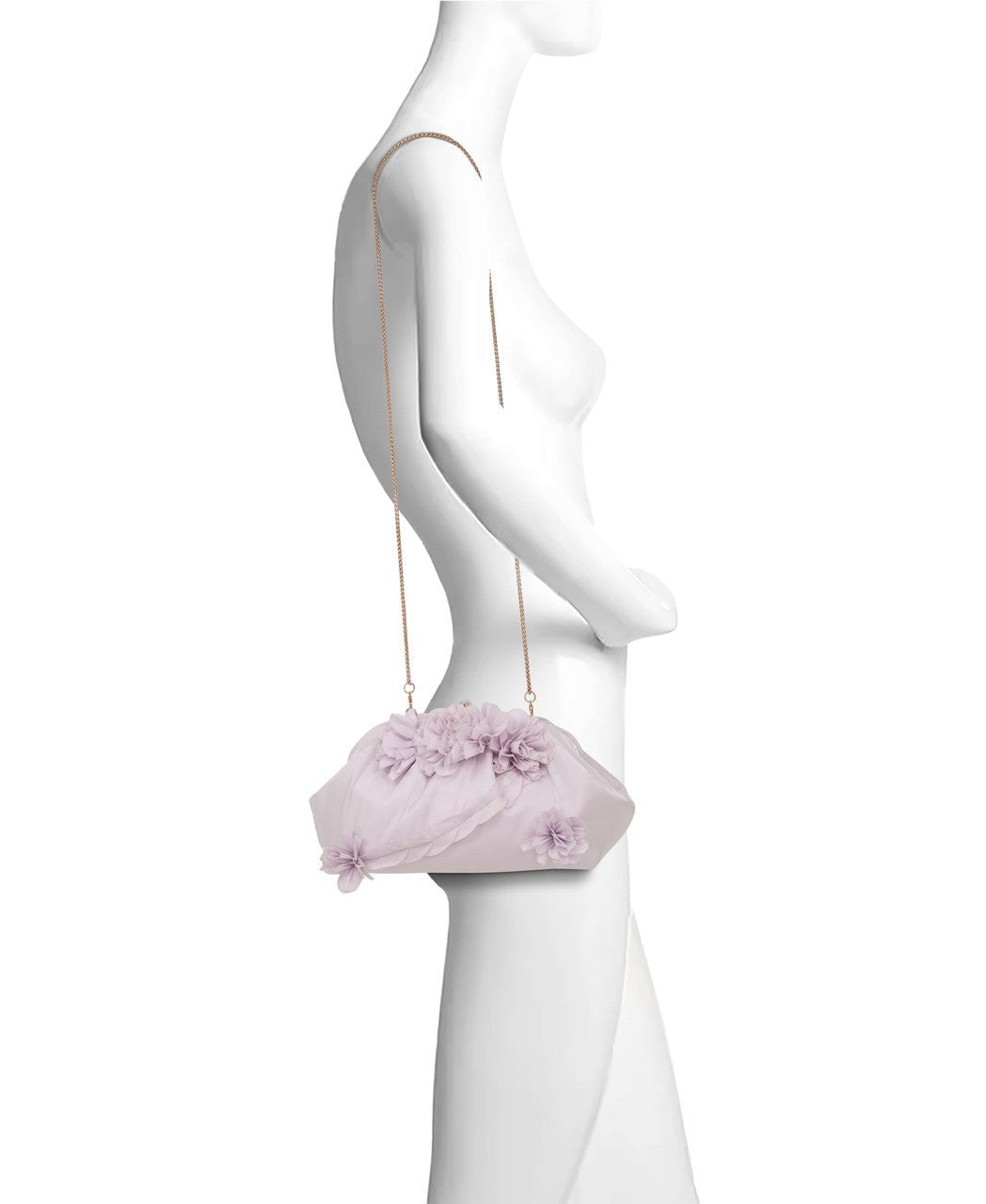 Lottie Floral Applique Pouch Clutch