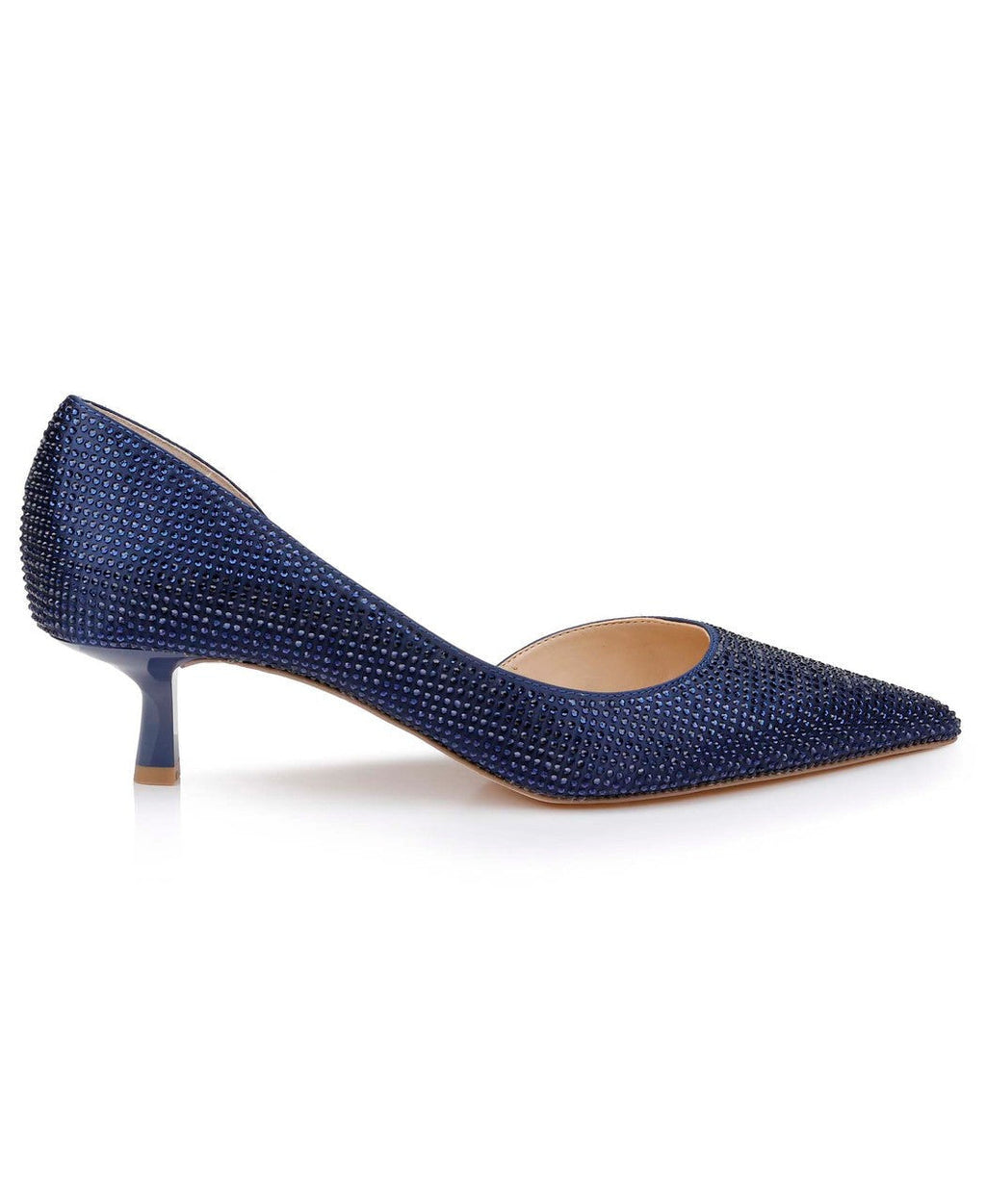 Teegan Pointed Toe Kitten Heel Pumps
