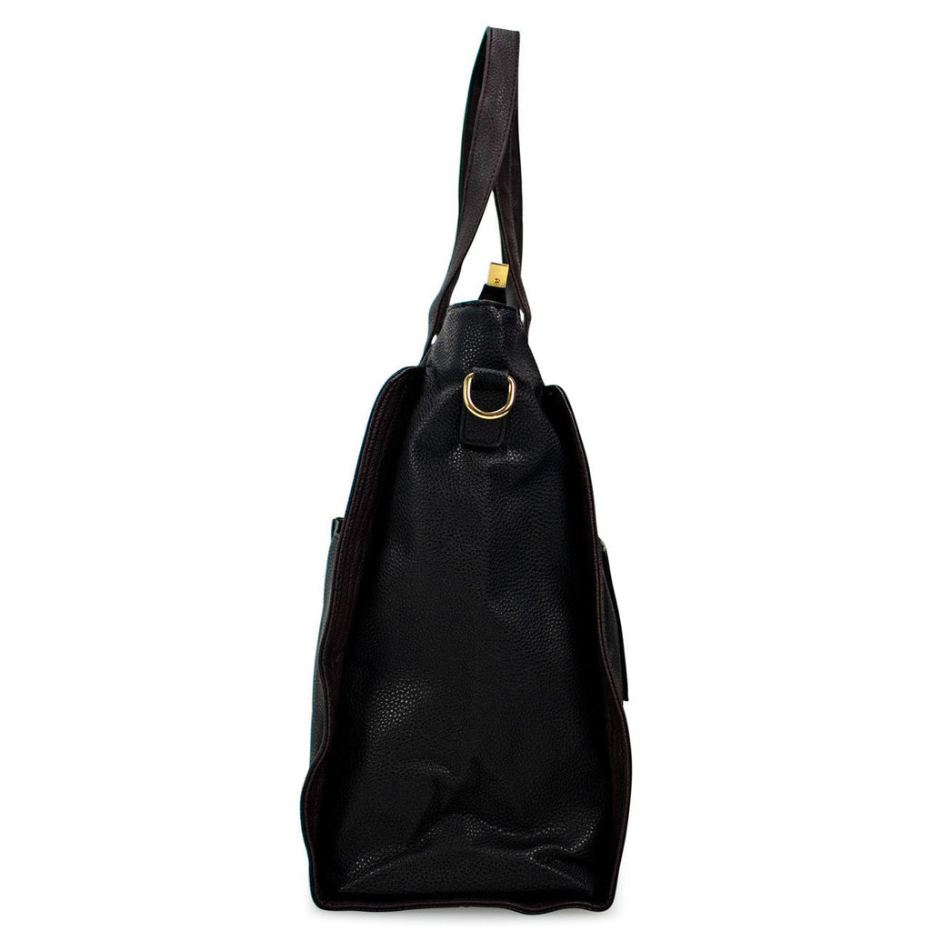 Rose Vegan Leather Travel Tote Weekender Bag