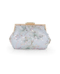 Iris Floral Pouch Clutch