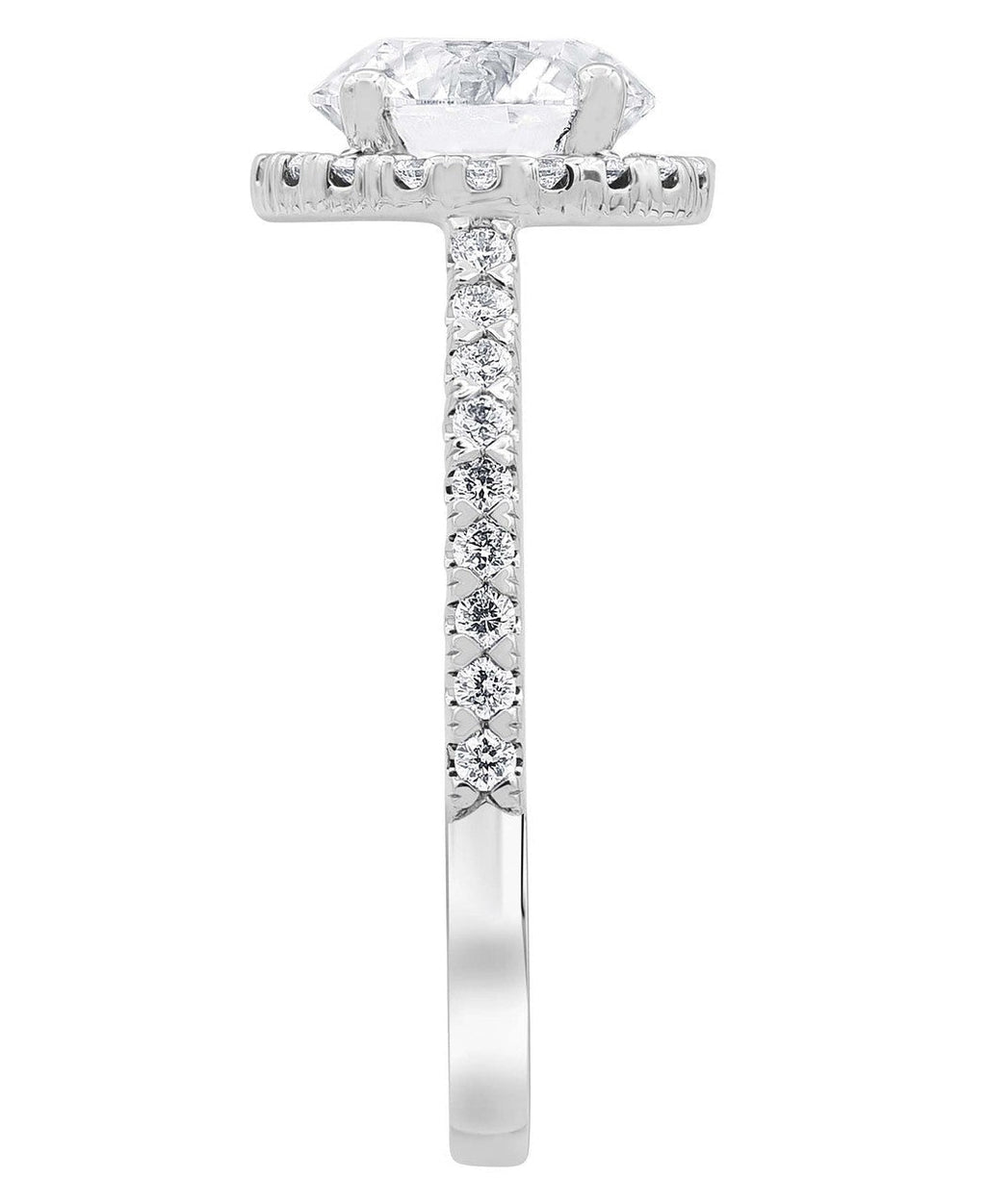 Diamond Halo Solitaire Plus Engagement Ring