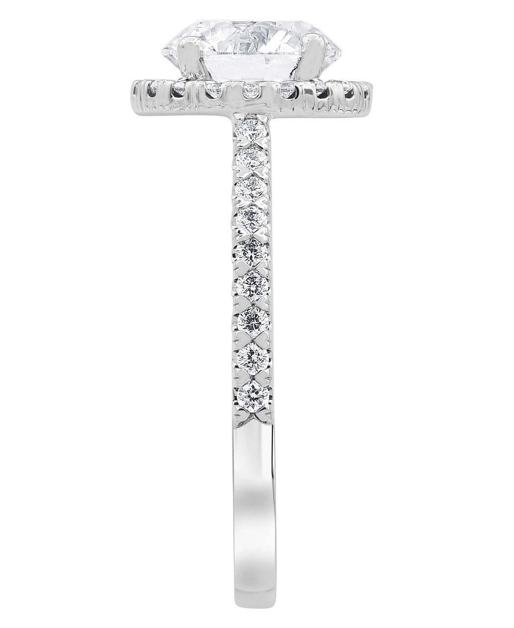 Diamond Halo Solitaire Plus Engagement Ring