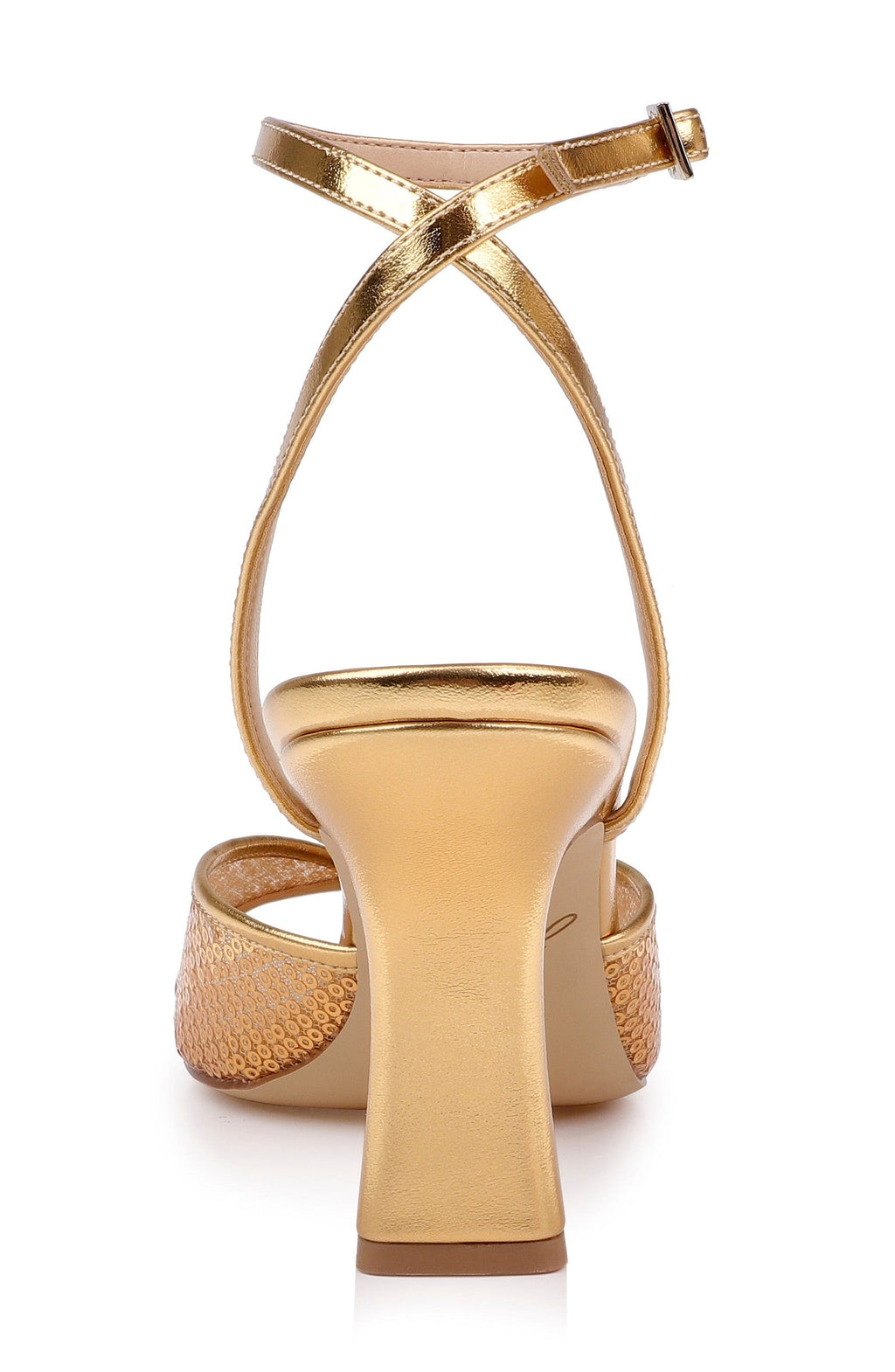 Zaha Sequin Ankle Strap Sandal