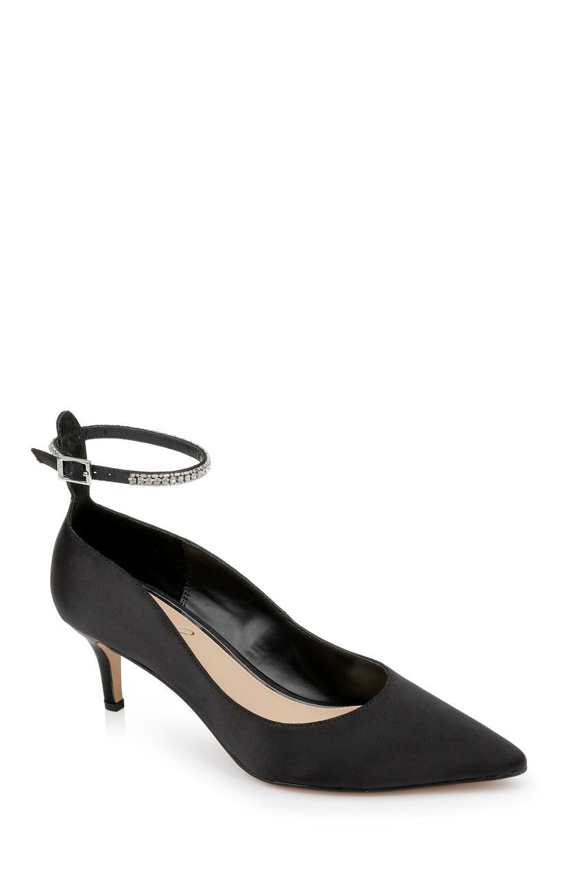 Jamila Ankle Strap Kitten Heel
