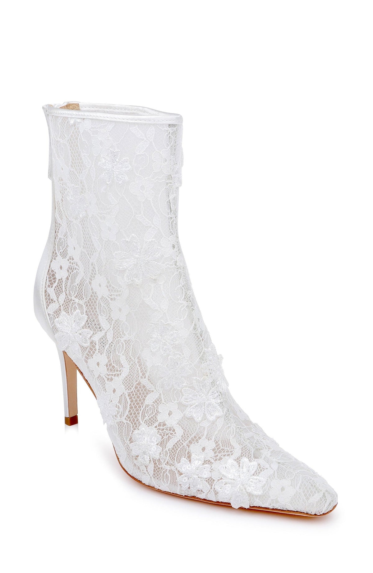 Raya Pointed Toe Zip-Up Ankle Boot