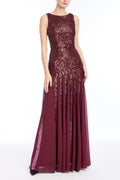 Sequin Godet Gown