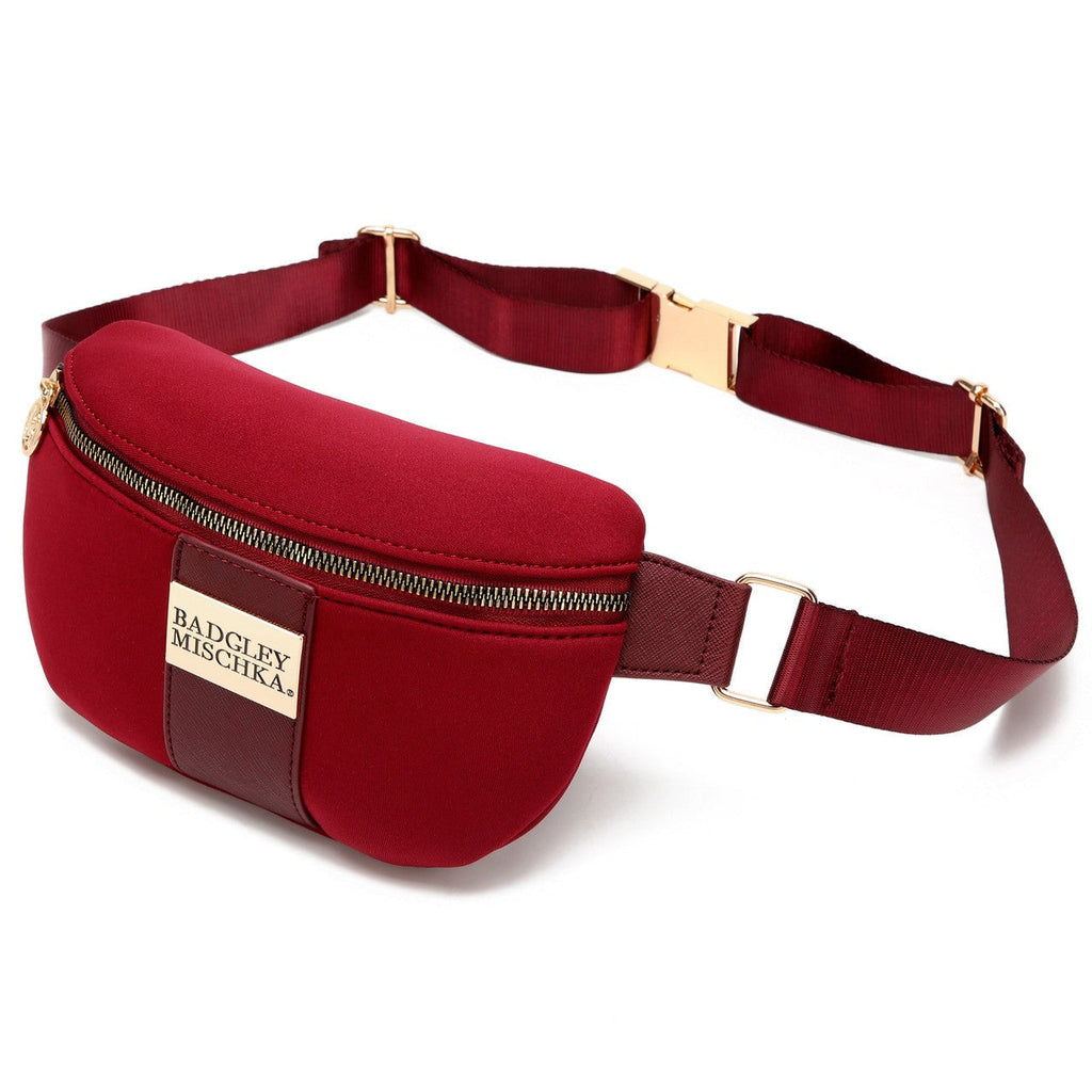 Sage Scuba and Vegan Leather Belt Bag