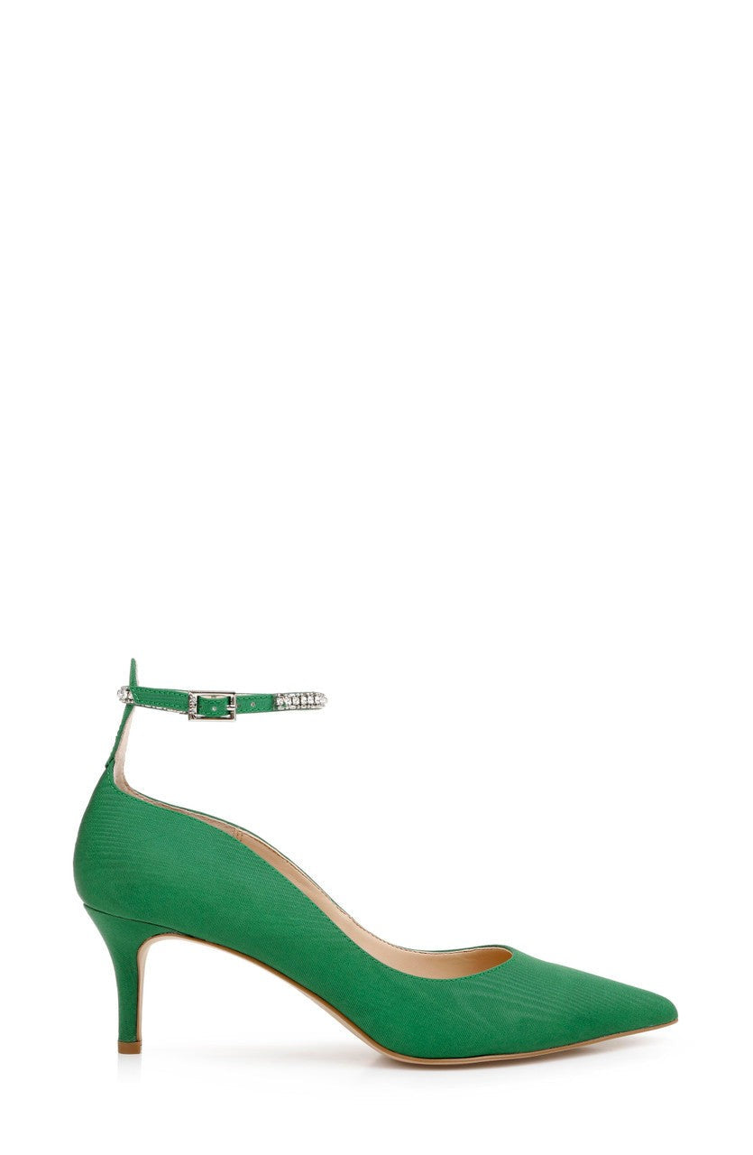 Jamila Ankle Strap Kitten Heel