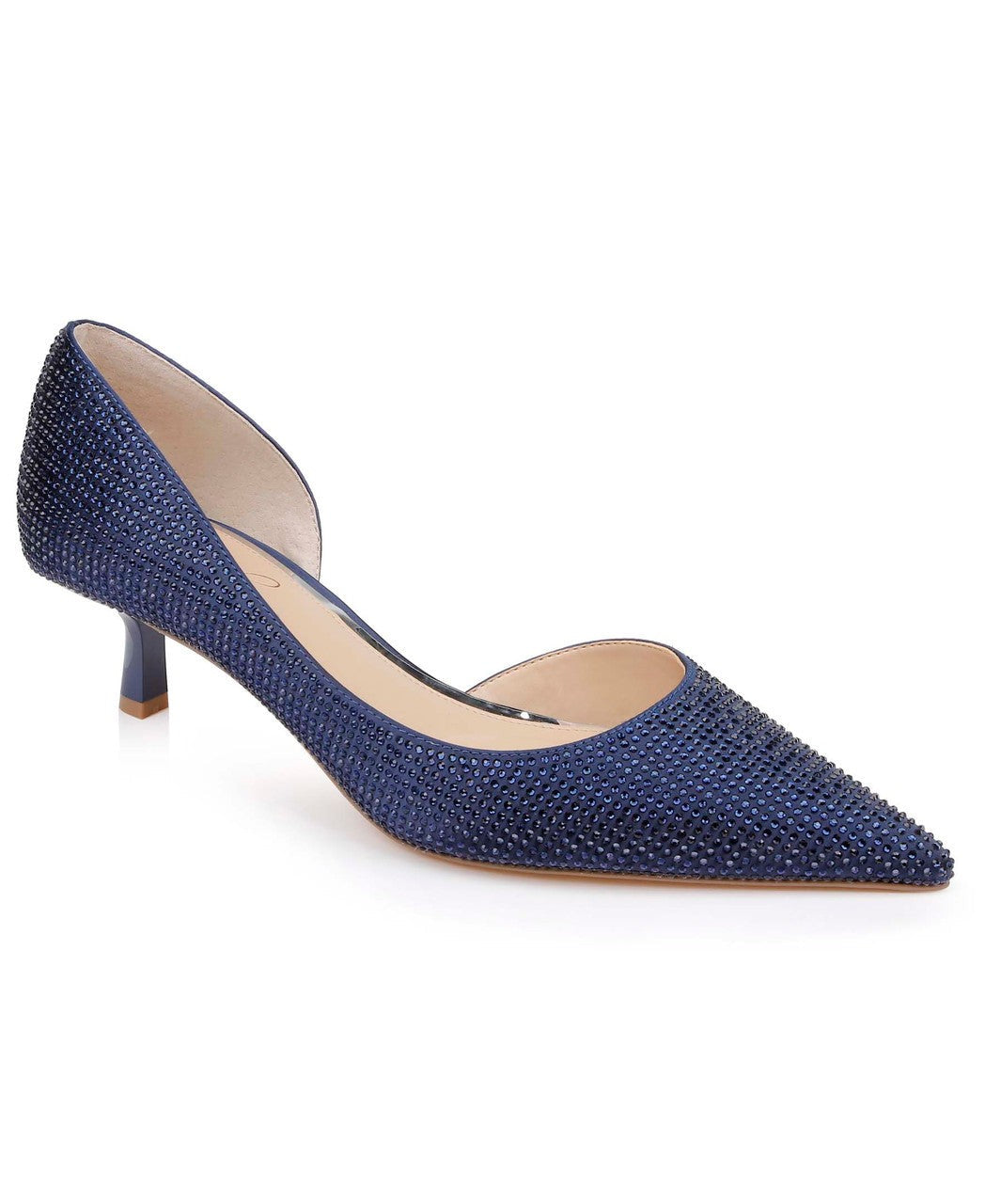 Teegan Pointed Toe Kitten Heel Pumps