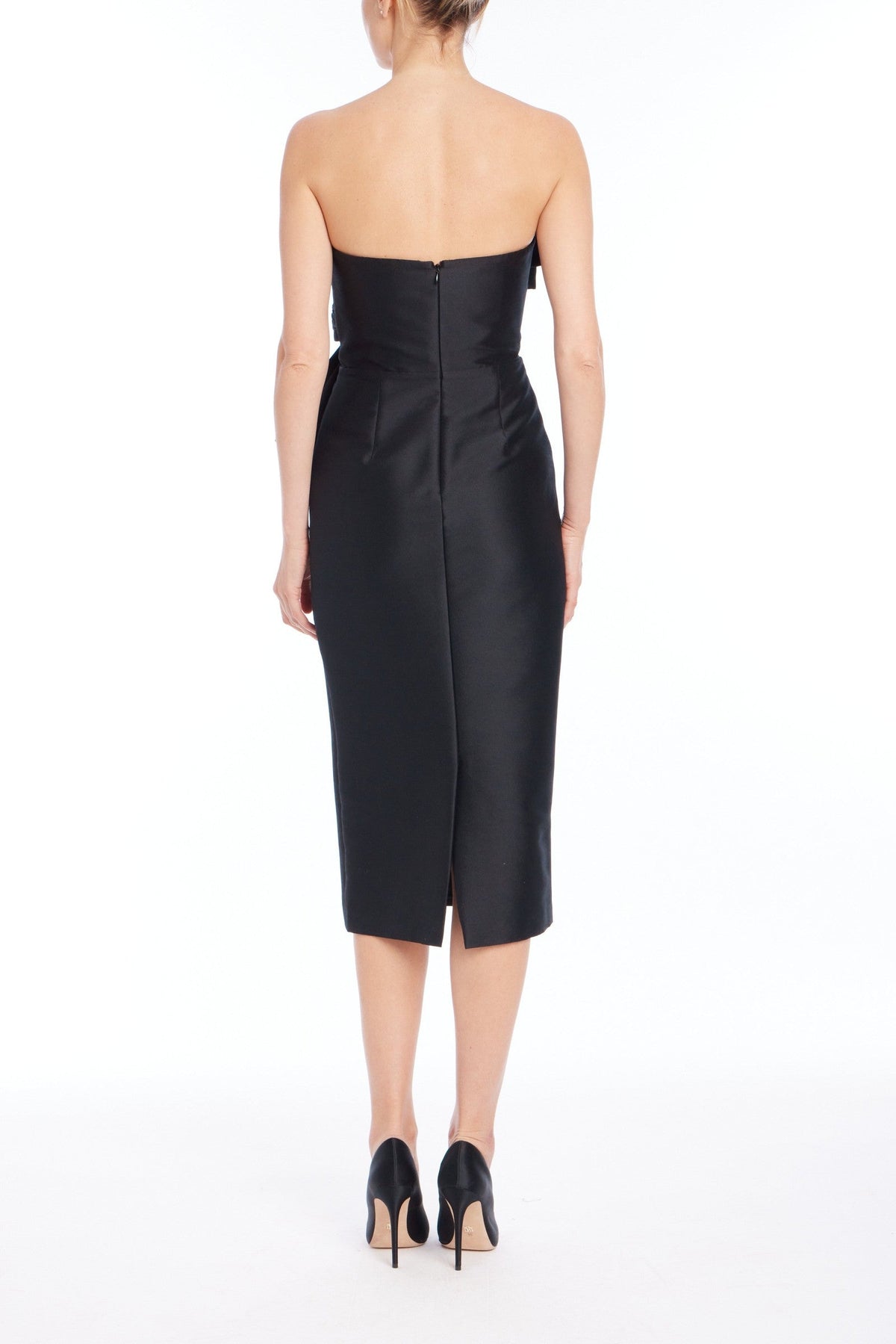 Beaded Bow Front Cocktail Dress