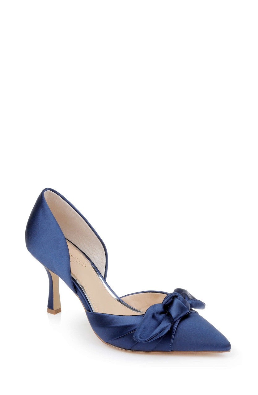 Emelia Satin Bow d’Orsay Pumps