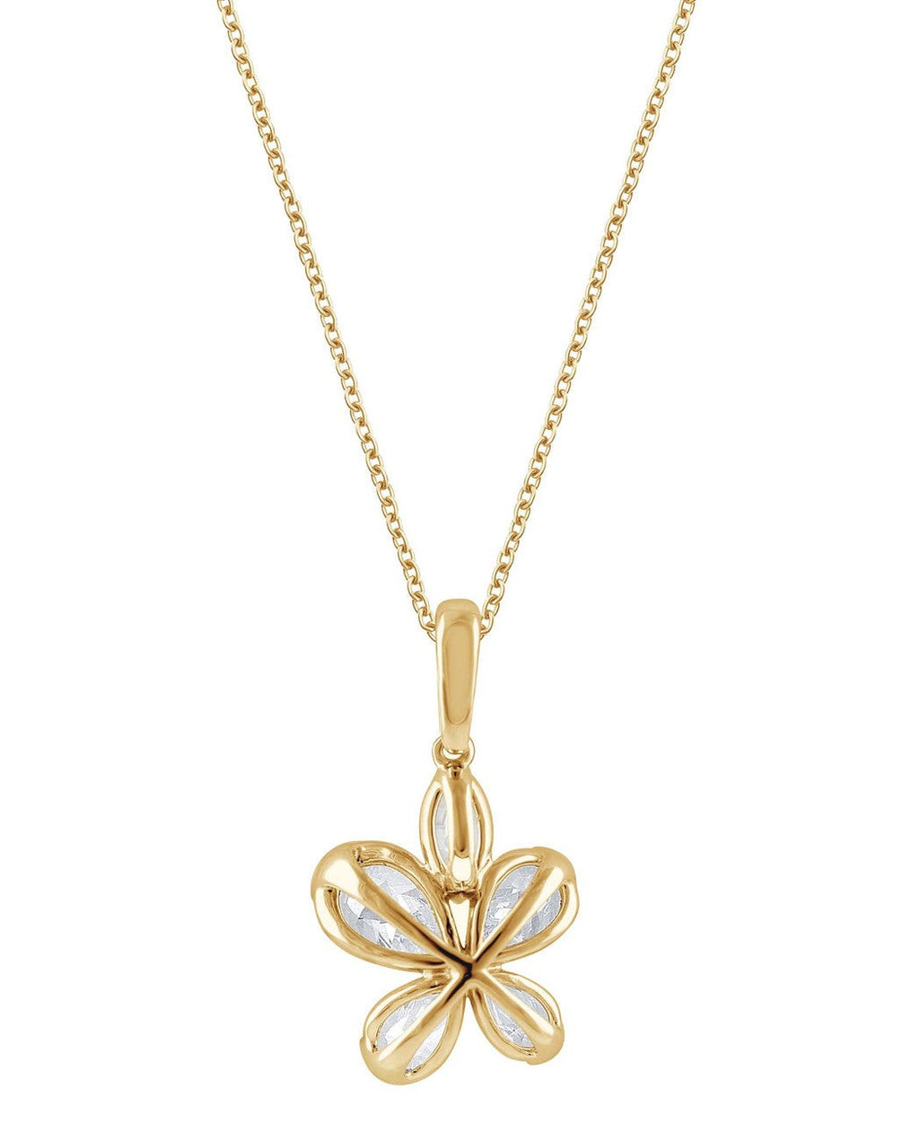 Diamond Butterfly Pendant Necklace