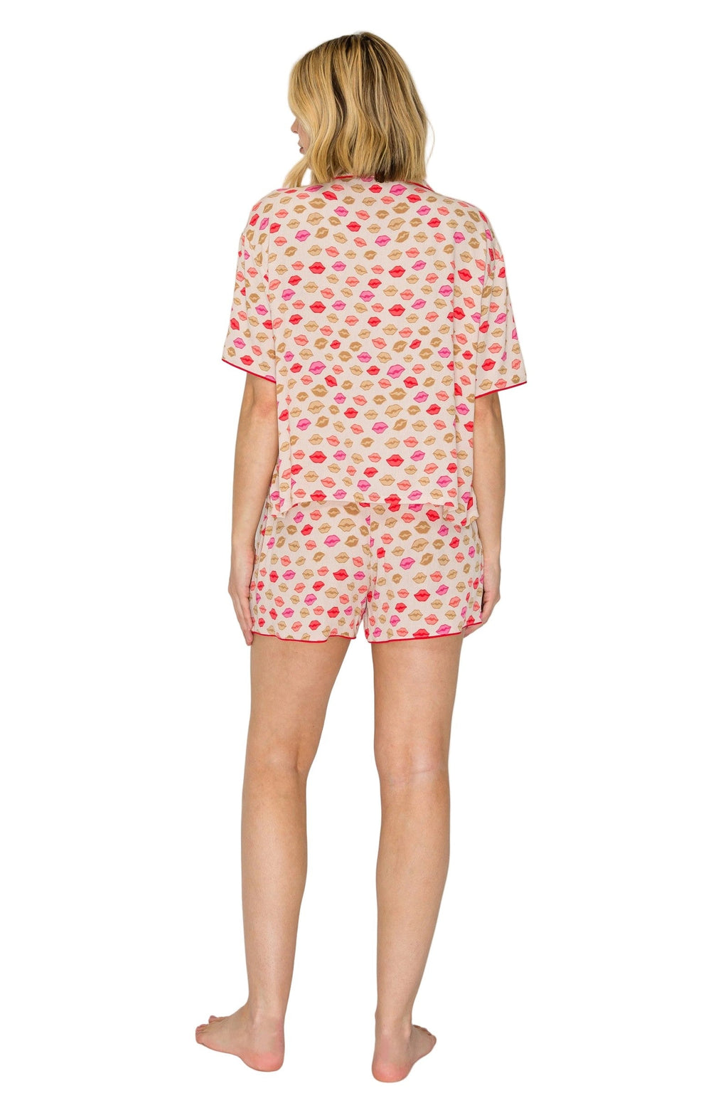 Luxe Crinkle Jersey Shorts Pajama Set