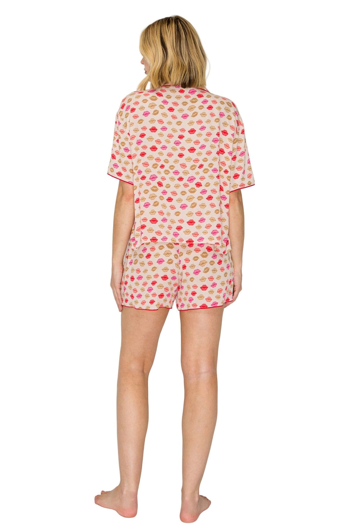 Luxe Crinkle Jersey Shorts Pajama Set