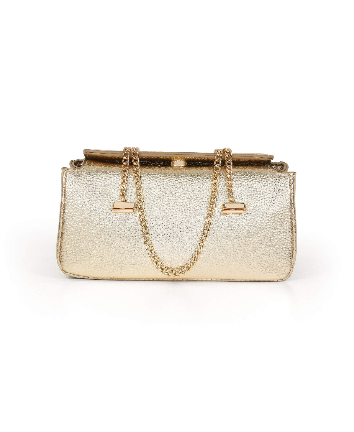 Senna Compact Faux Leather Box Clutch