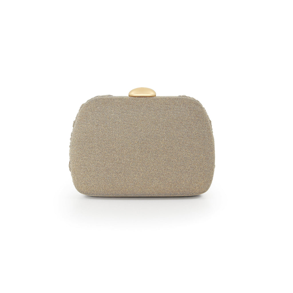 Victoria Pleated Jacquard Minaudiere
