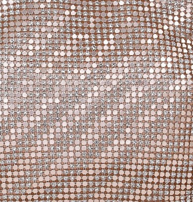 Effie Metal Mesh Halfmoon Clutch