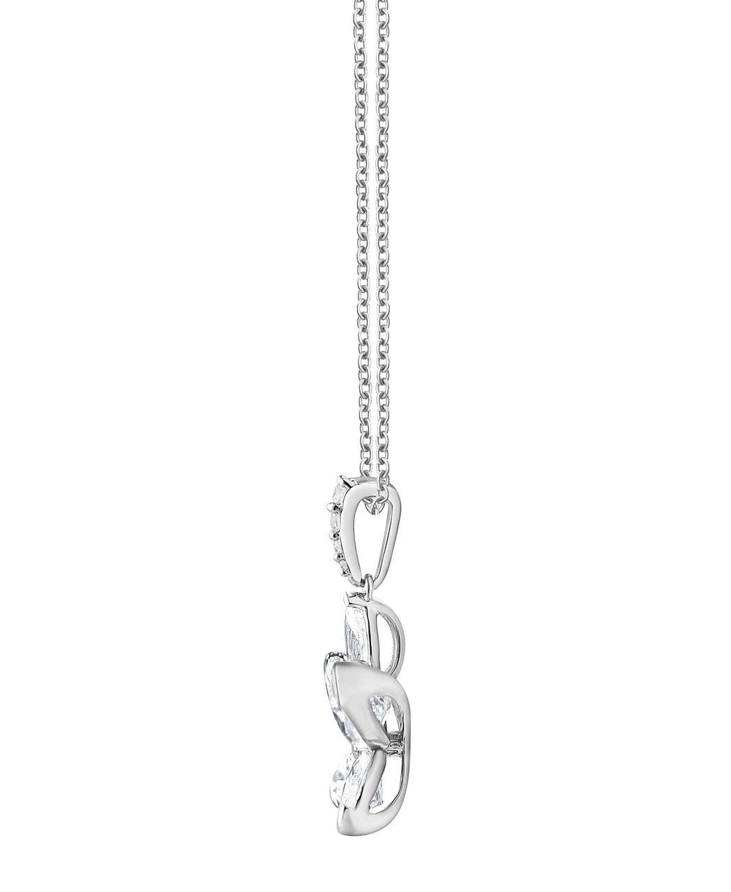 Diamond Butterfly Pendant Necklace