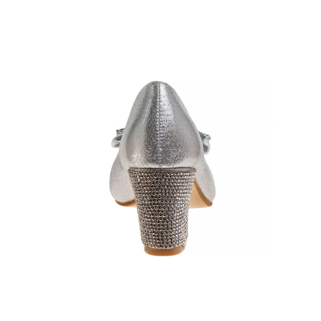 Girls' Sparkle Studded Bow Dress Shoes