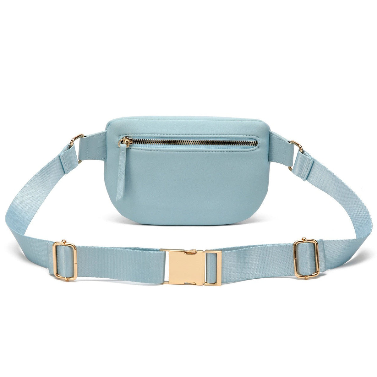 Sage Scuba and Vegan Leather Belt Bag