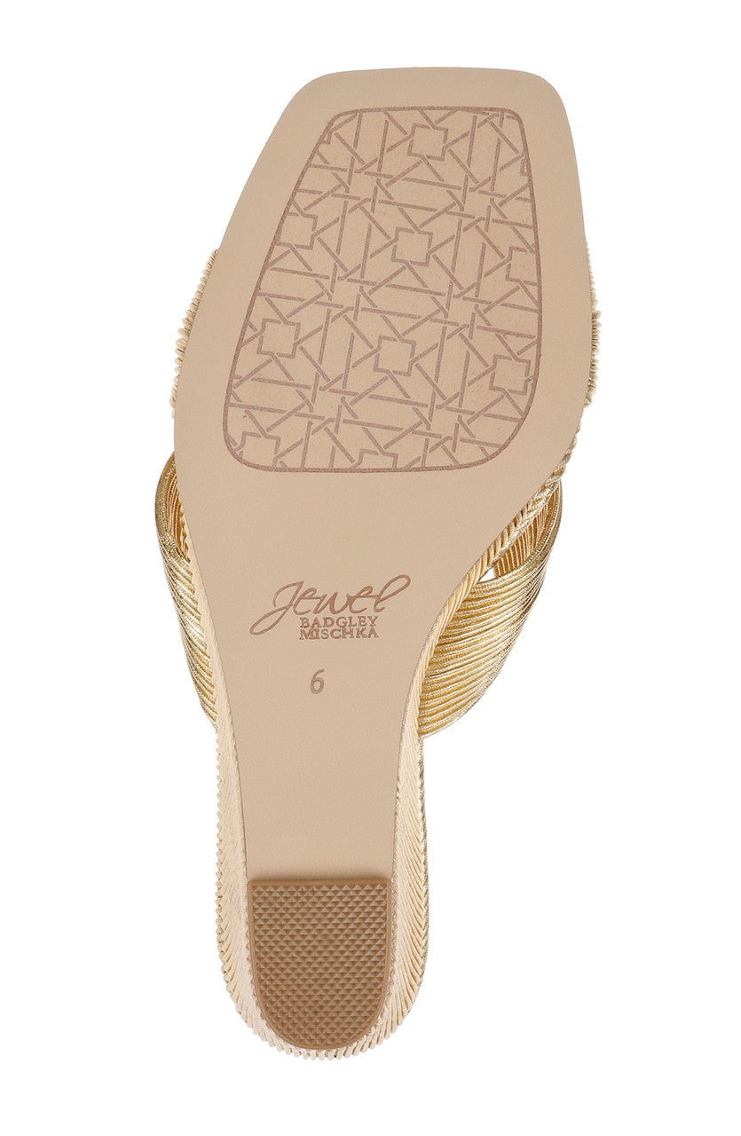 Hype Pleated Wedge Mule