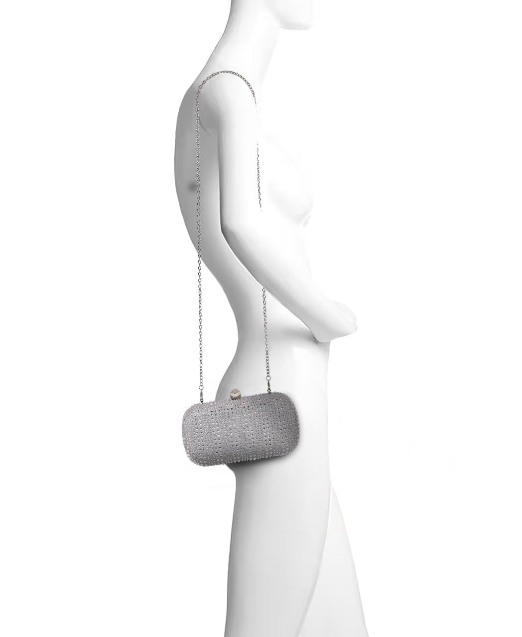 Christy Micro Glitter and Crystal Minaudiere