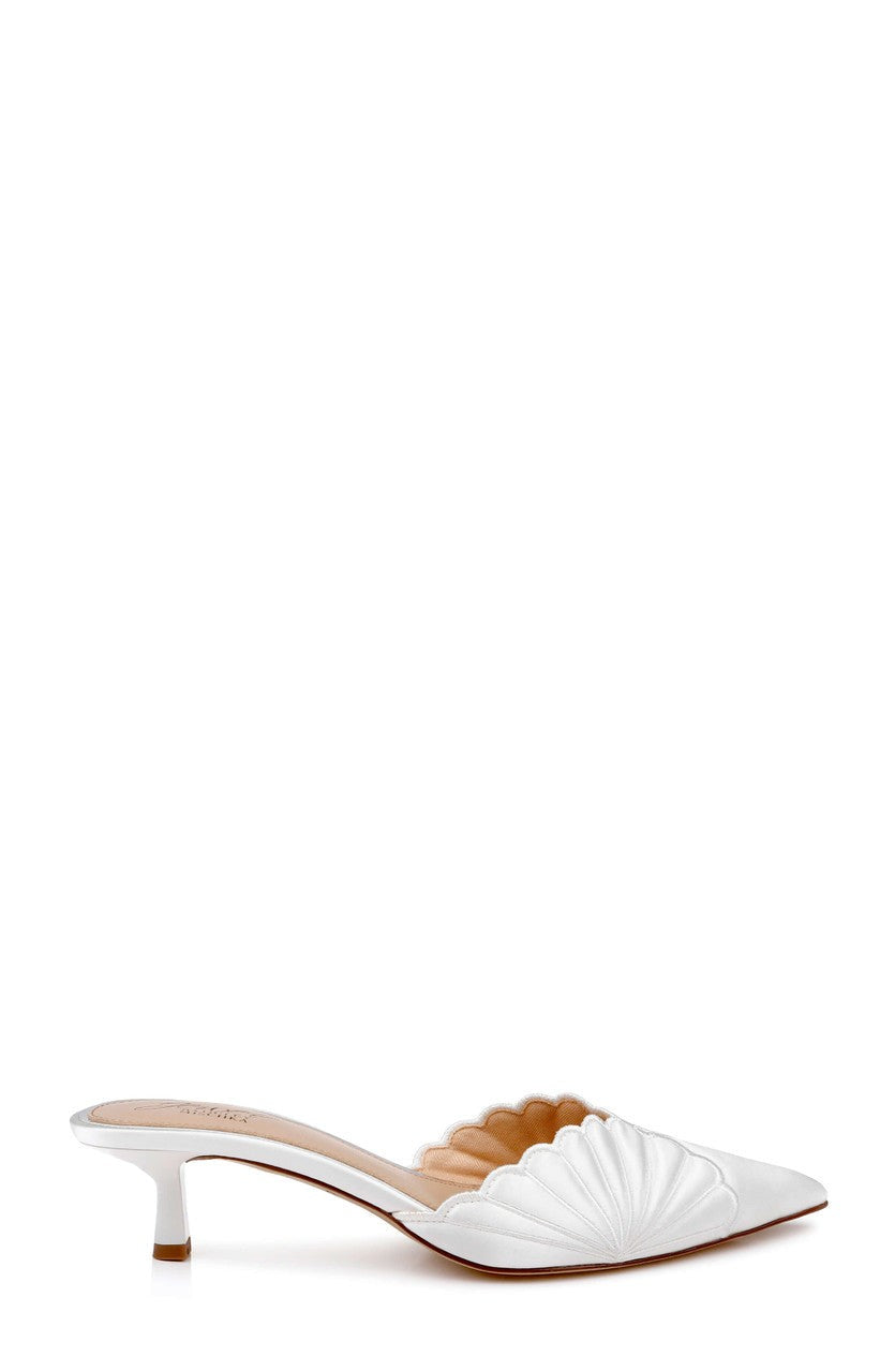 Palmer Pointed Toe Kitten Heel Mules