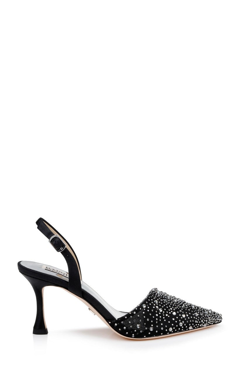 Brenna Rhinestone-Studded 2-Piece Slingbacks