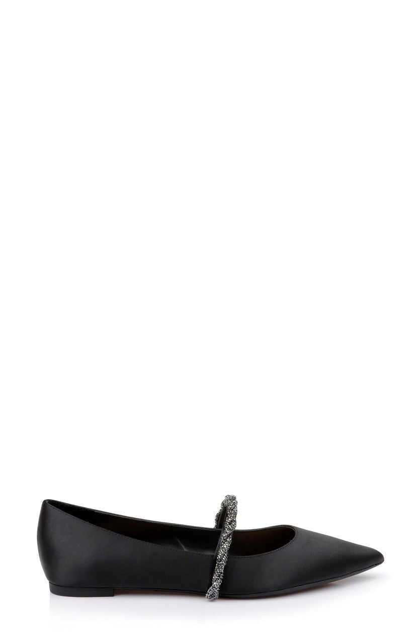 Vana Pointed Flats with Embellished Straps