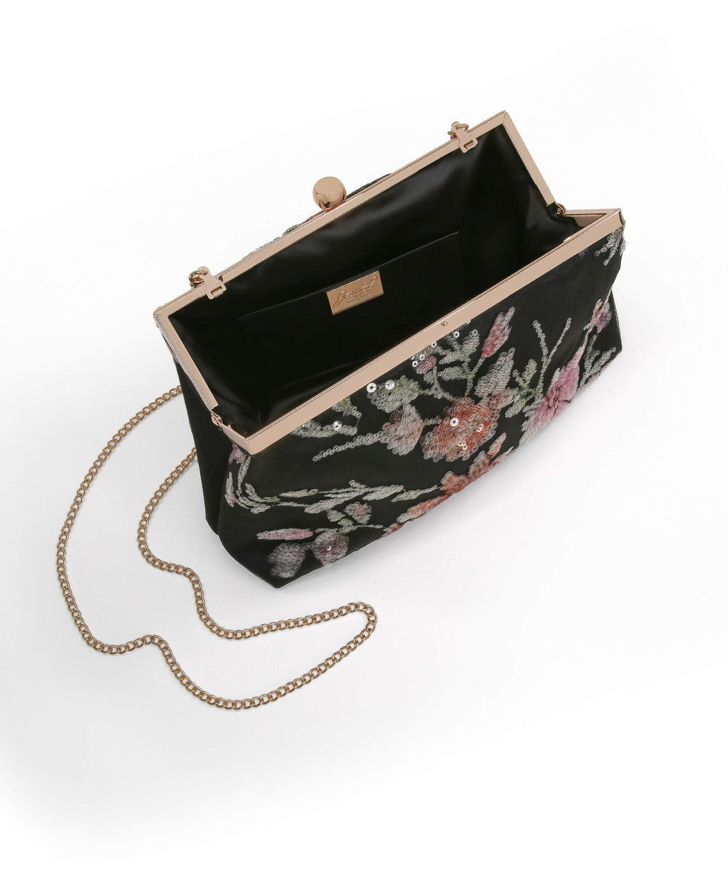 Lyric Sequin Floral Clutch