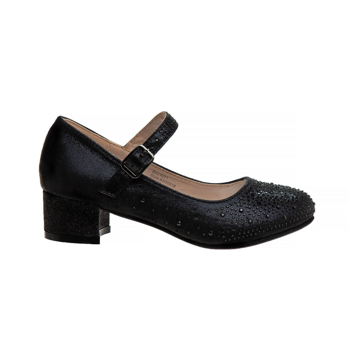 Girls' Buckled Block Heel Dress Shoes