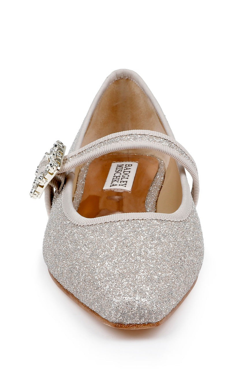 Brystol Ballerina Flats with Crystal Buckle