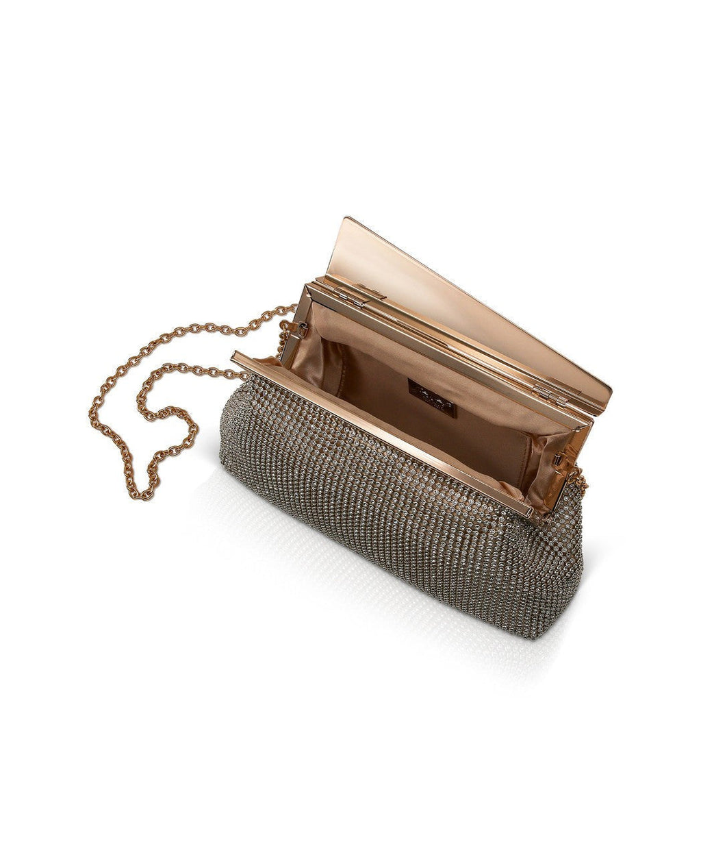 Ivy Asymmetrical Crystal Pouch Clutch