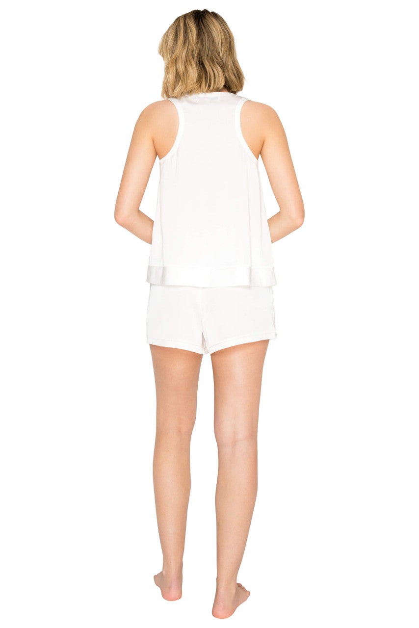 Luxe Satin Henley Swing Tank & Boxer Set