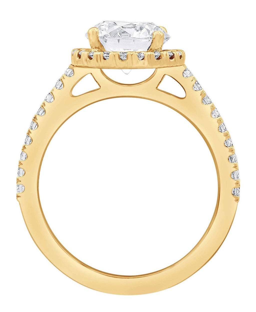 Diamond Halo Solitaire Plus Engagement Ring