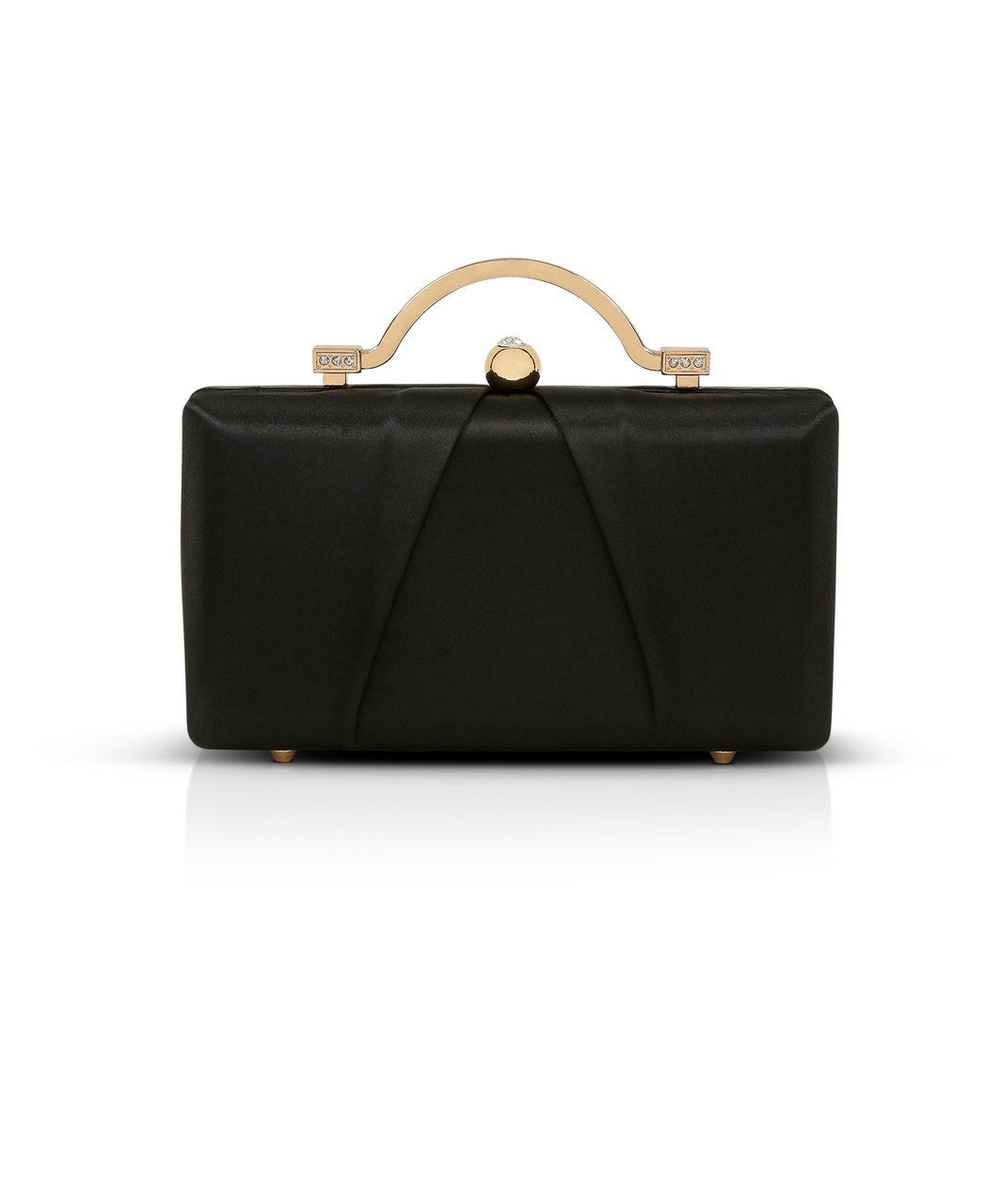 Emma Satin Minaudiere with Outer Pocket