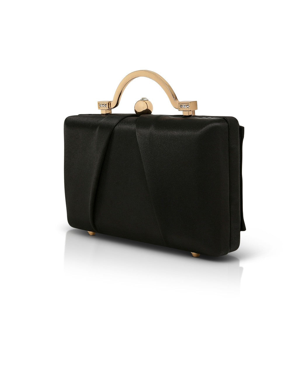 Emma Satin Minaudiere with Outer Pocket
