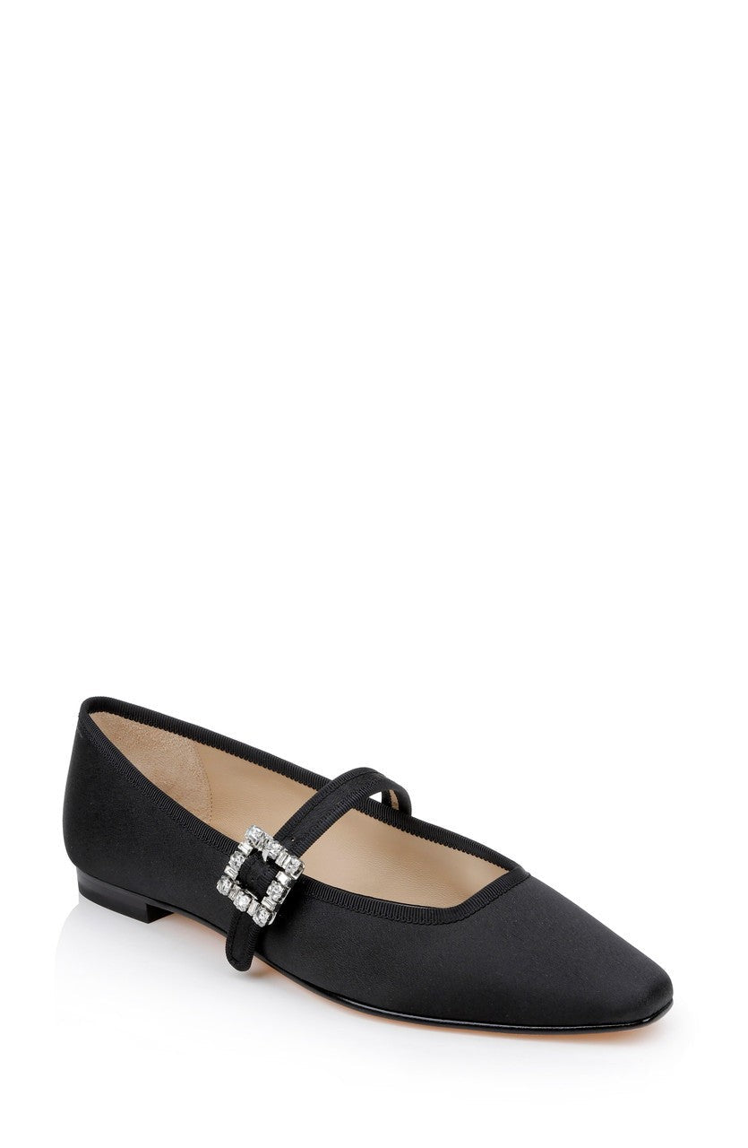 Brystol Ballerina Flats with Crystal Buckle