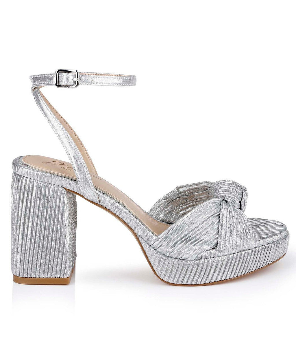Tyler Ribbed Open Toe Block Heels
