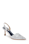 Brenna Rhinestone-Studded 2-Piece Slingbacks