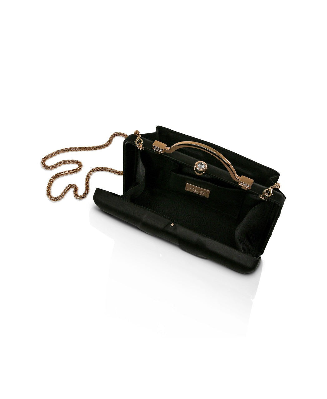 Emma Satin Minaudiere with Outer Pocket