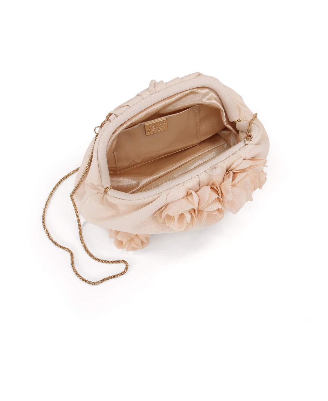 Lottie Floral Applique Pouch Clutch
